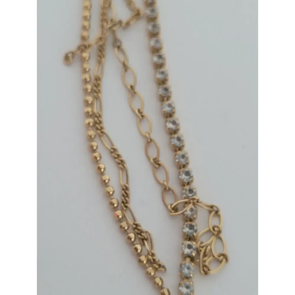 KUMIKYOKU Multi Stain Chain Necklace Choker 13+2